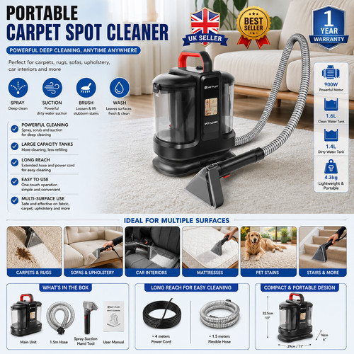 Portable carpet spot cleaner - portable,